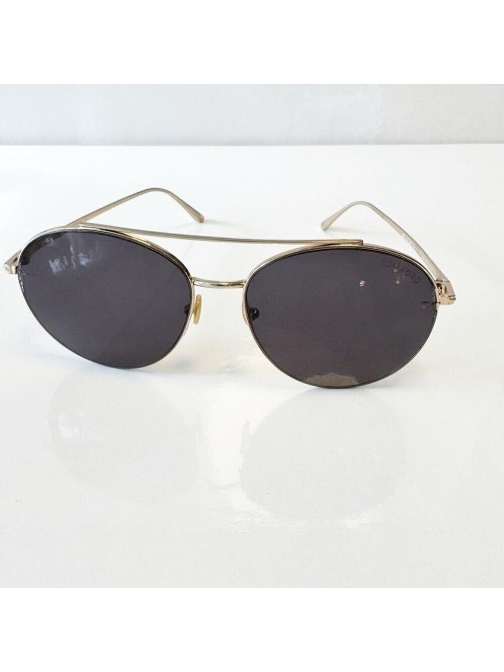 Tom Ford Round Sunglasses TF757 Cleo 28A Gold 59mm FT0757
